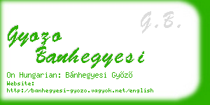 gyozo banhegyesi business card